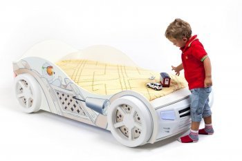 Детская кровать-машина ABC King Bears (190х90) Отсутствует: подсветка, звук и подъемный механизм