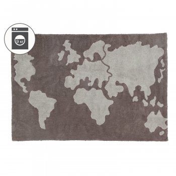 Стираемый ковер LorenaCanals Карта Мира 140*200
