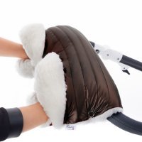 Муфта для рук на коляску Esspero Soft Fur Lux (Натуральная шерсть) 4