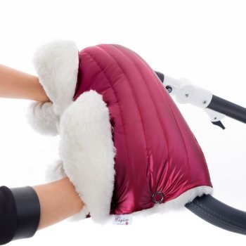 Муфта для рук на коляску Esspero Soft Fur Lux (Натуральная шерсть)