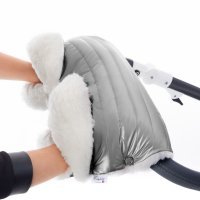 Муфта для рук на коляску Esspero Soft Fur Lux (Натуральная шерсть) 11