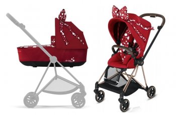 Коляска 2 в 1 Cybex Mios Lux Jeremy Scott Petticoat Red шасси Rose Gold