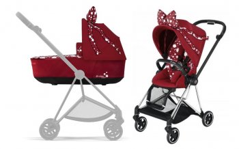 Коляска 2 в 1 Cybex Mios Lux Jeremy Scott Petticoat Red шасси Chrome Black