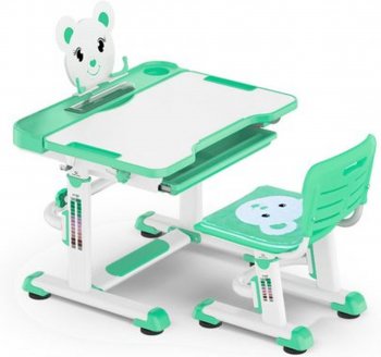 Комплект парта и стульчик Mealux BD-04 New XL Teddy Зеленый