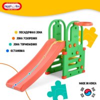 Детская горка Happy Box с баскетбольным кольцом JM-855 2