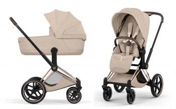 Коляска 2 в 1 Cybex Priam V Сozy Beige (шасси на выбор)