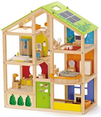 Кукольный дом для мини-кукол с мебелью 33 предмета Hape E3401_HP 