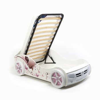 Кровать-машина ABC King Фея со стразами Swarovski (190х90) В комплекте: подсветка, звук, подъемный механизм