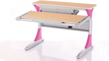 Детский стол-парта эргономичный Comf-pro Harvard BD-333 Клен/Розовый/С кабинетом