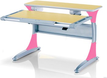 Детский стол-парта эргономичный Comf-pro Harvard BD-333 Клен/Розовый/Без кабинета
