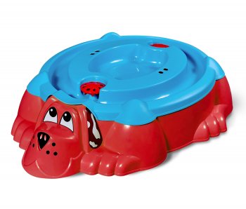 Песочница Sheffilton Собачка с крышкой Зеленый/желтый