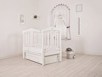 Кровать детская Gandylyan Доминик маятник универсальный (К-2002-28м) Белый