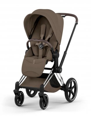 Прогулочная коляска Cybex Priam V Coconut Brown (шасси на выбор) шасси Chrome Brown