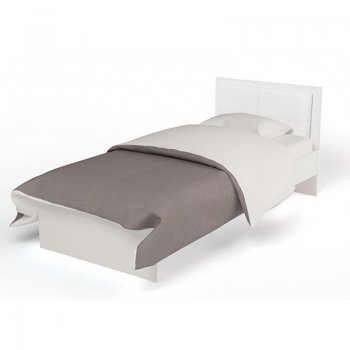 Детская кровать ABC King Extreme с кожаным изголовьем Extreme с бел кожей 190*90