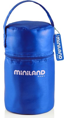 Термосумка Miniland Pack-2-Go Hermisized с 2 вакуумными контейнерами, 2х250 мл Синий При покупке с продукцией Miniland
