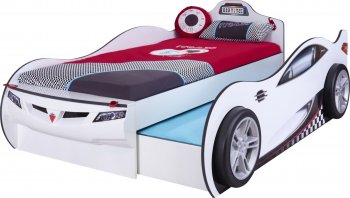 Кровать-машина Cilek Carbed Coupe c выдвижной кроватью (90х190/90х180) 20.03.1306.00/20.03.1310.00 White