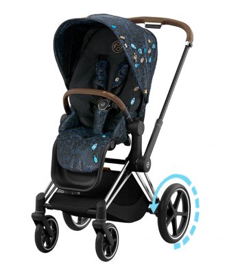 Прогулочная коляска Cybex Priam и e-Priam IV Jewels of Nature (шасси на выбор) шасси e-Priam Chrome Brown