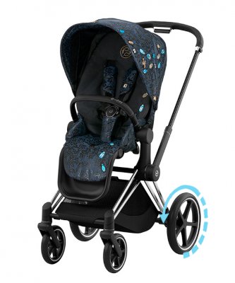 Прогулочная коляска Cybex Priam и e-Priam IV Jewels of Nature (шасси на выбор) шасси e-Priam Chrome Black