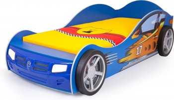 Детская кровать-машина ABC King Champion Красный (190х90) Отсутствует: подсветка, звук и подъемный механизм