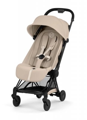 Прогулочная коляска Cybex Coya Comfort 2026 на шасси Matt Black Cozy Beige