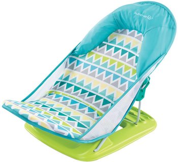 Лежак для купания Summer Infant Deluxe Baby Bather Голубой/зигзаг