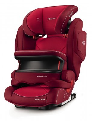 Автокресло детское Recaro с динамиками Monza Nova IS seatfix (Рекаро Монза Нова АйЭс) Seatfix Indy Red