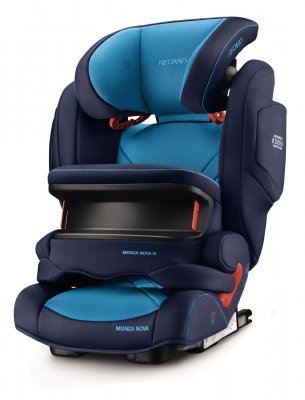 Автокресло детское Recaro с динамиками Monza Nova IS seatfix (Рекаро Монза Нова АйЭс) Xenon Blue