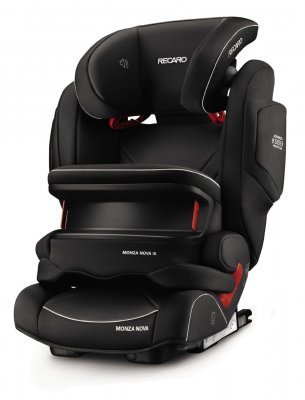 Автокресло детское Recaro с динамиками Monza Nova IS seatfix (Рекаро Монза Нова АйЭс) Perfomance Black
