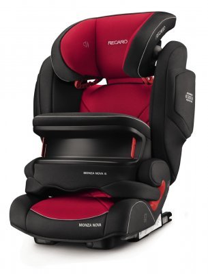 Автокресло детское Recaro с динамиками Monza Nova IS seatfix (Рекаро Монза Нова АйЭс) Racing Red
