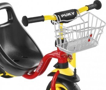 Передняя корзина для трехколесных велосипедов и самокатов Puky LK DR 9119 (Пьюки) silver (при покупке с велосипедом Puky)