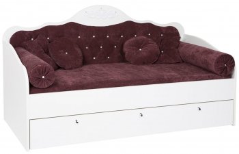 Кровать-диван ABC King Princess (сп.м 190х90) без ящика и матраса Спелая Вишня 