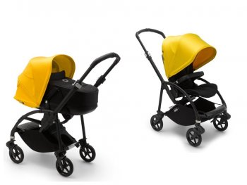 Детская коляска 2 в 1 Bugaboo Bee 6 шасси Alu Alu/Black/Lemon yellow