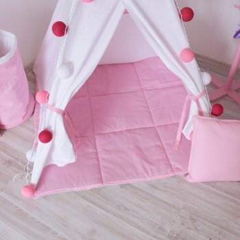 Игровой Vamvigvam коврик Simple Pink 125х125 см при покупке с вигвамом