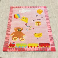 Детский ковёр в комнату Pansky Розовый медвежонок (110*160) 1