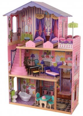 Деревянный домик Барби KidKraft &quot;Особняк мечты&quot; (My Dream Mansion 65082_KE) с мебелью 13 элементов