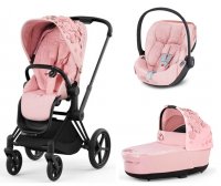 Коляска 3 в 1 Cybex Priam и e-Priam IV FE Simply Flowers Pale Blush 8