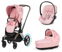 Коляска 3 в 1 Cybex Priam и e-Priam IV FE Simply Flowers Pale Blush 3