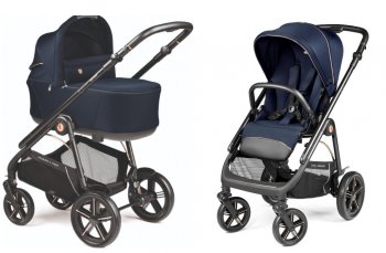 Коляска 2 в 1 Peg Perego Veloce TC Flex Blue Shine New