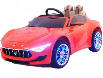Детский электромобиль Rivertoys Maserati A005AA (Лицензионная модель) с дистанционным управлением Красный