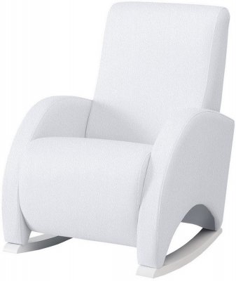 Кресло-качалка с Relax-системой Micuna Wing/Confort white/white искусственная кожа