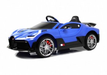 Детский электромобиль Bugatti Divo (HL338) (ЛИЦЕНЗИОННАЯ МОДЕЛЬ) с дистанционным управлением синий