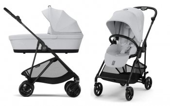 Коляска 2 в 1 Cybex Melio Carbon Fog Grey