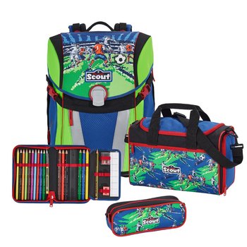 Школьный рюкзак Scout Sunny Футбольная команда с наполнением 4 предмета Футбольная команда