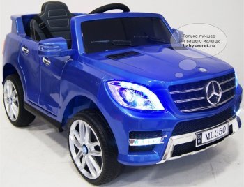 Детский электромобиль Rivertoys Mercedes-Benz ML350 (Ривертойс Мерседес-Бенс) Синий глянец