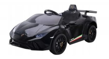Детский электромобиль Lamborghini Huracan 4WD (Лицензия) Черный глянец