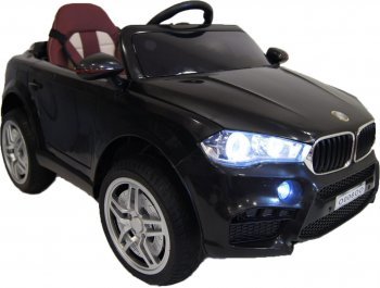 Детский электромобиль Rivertoys BMW O006OO VIP (Ривертойс) Черный