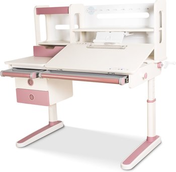 Детский стол-парта Mealux Oxford Max (BD-930) столешница белая / накладки розовые