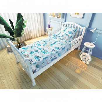 Комплект постельного белья для подростковой кровати Nuovita Кораблики 2 предмета При покупке отдельно