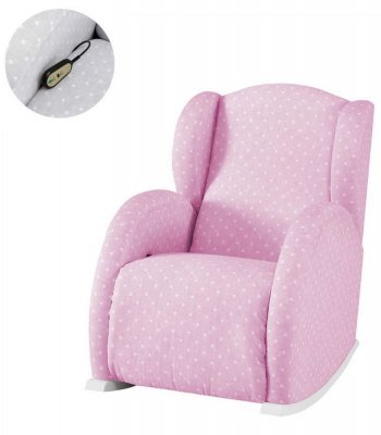 Кресло-качалка с Relax-системой Micuna Wing/Flor Galaxy Pink