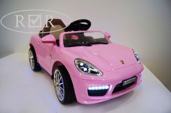 Детский электромобиль Rivertoys Porsche Panamera A444AA VIP на резиновых колесах Розовый